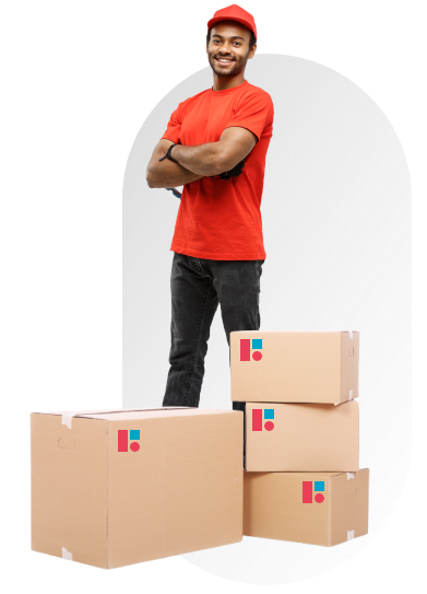 BhadePay delivery boy banner